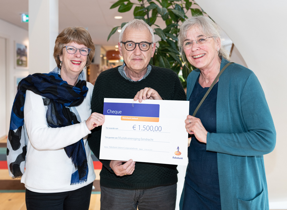 Cooperatiefonds cheque