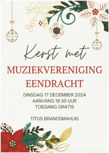 Flyer Kerst met Eendracht 2024